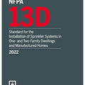 NFPA 13D, Standard for the Installation of Sprinkler Systems in One- and Two-Family Dwellings and Manufactured Homes, 2022 Edition
